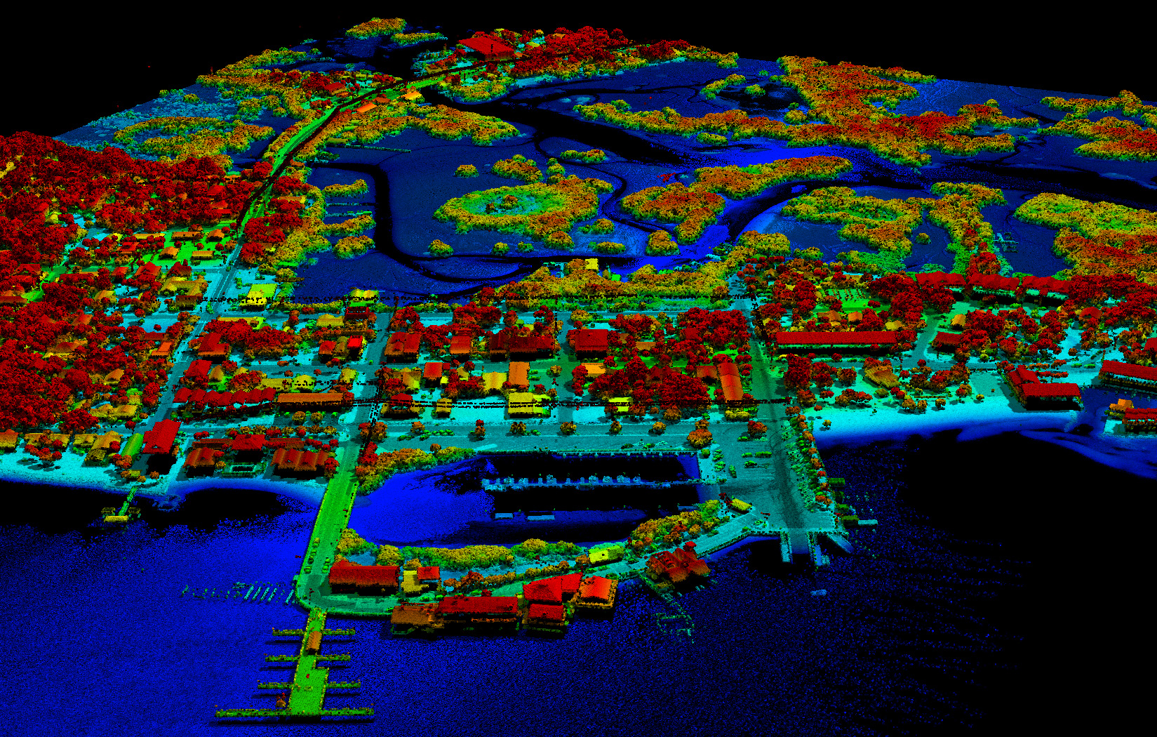 FloridaCoastLiDAR Image showing the coast of Florida gathered by LiDAR.